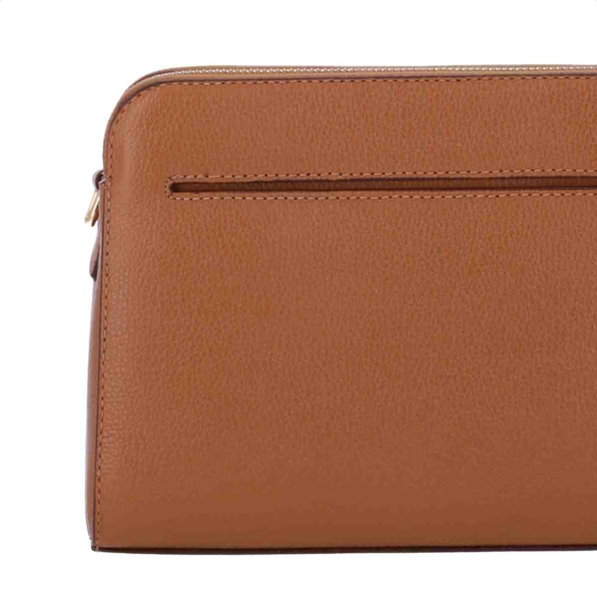 Bolsa Feminina Bella Pequena Couro Luz Da Lua Ordine Amêndoa Amêndoa 5