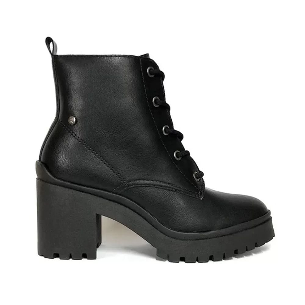 Bota Feminino Coturno Tratorado Ramarim Preto Preto 4