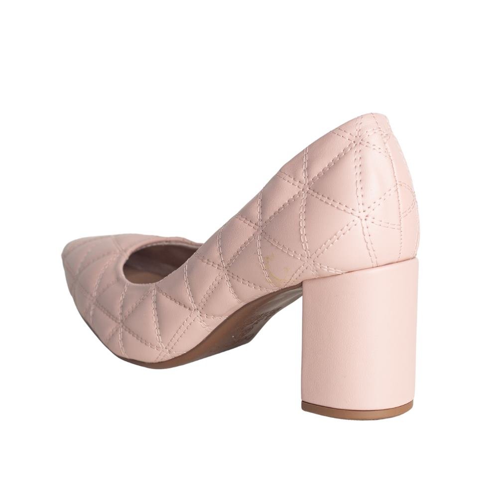 Sapato Feminino Salto Médio Beira Rio 4241.117 Rosa 7