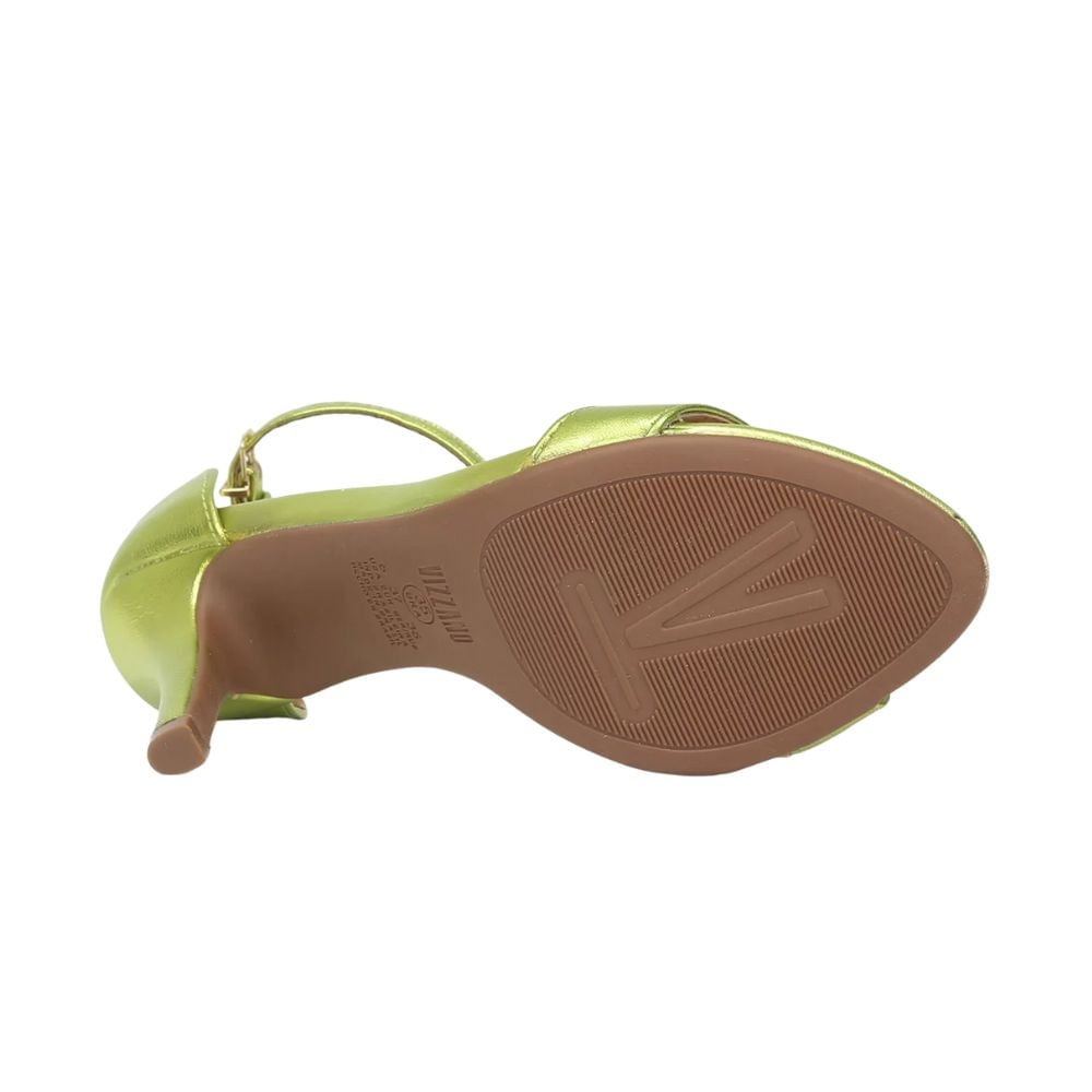 Sandália Feminina Salto Alto Vizzano Verde Verde 4