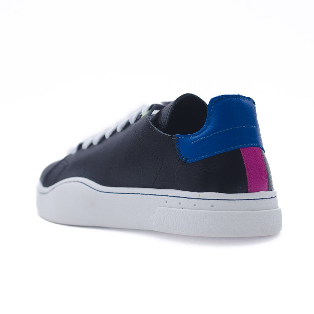 Tênis Moda Feminina Dayane Magalhães Preto E Azul Azul 4