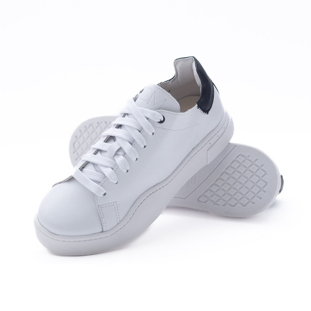 Tênis Moda Feminina Dayane Magalhães Branco E Preto Branco/Preto 4