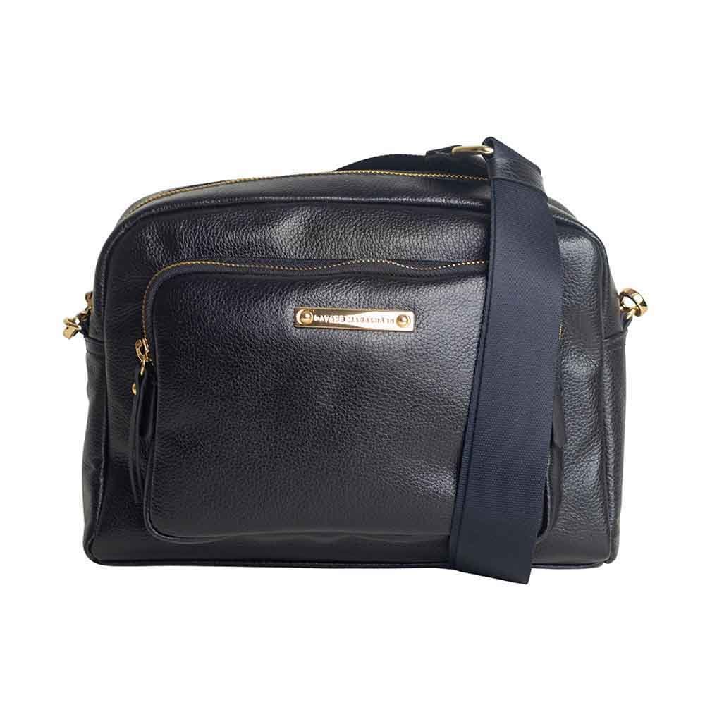 Bolsa Feminina Transversal Dayane Magalhães Preto Preto 4