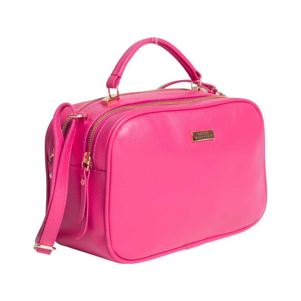 Bolsa Feminina Transversal Dayane Magalhães Rosa Pink