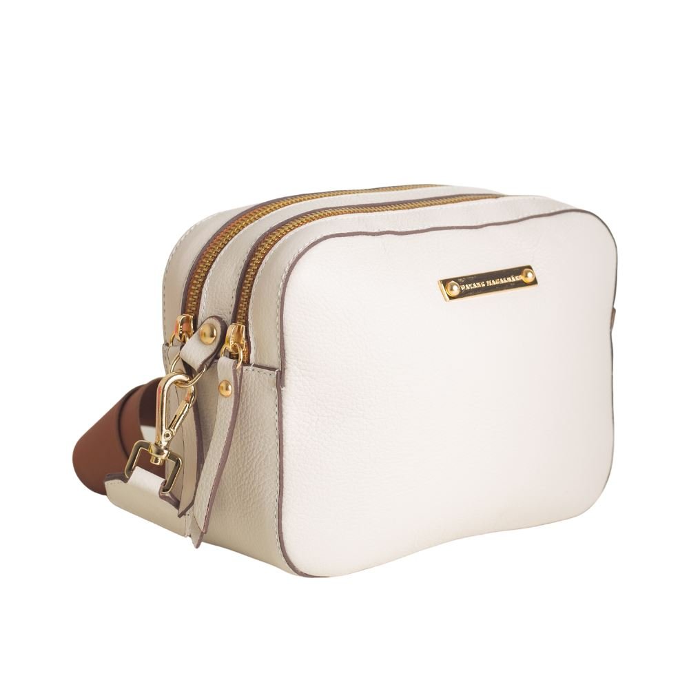 Bolsa Feminina Transversal Dayane Magalhães Off White