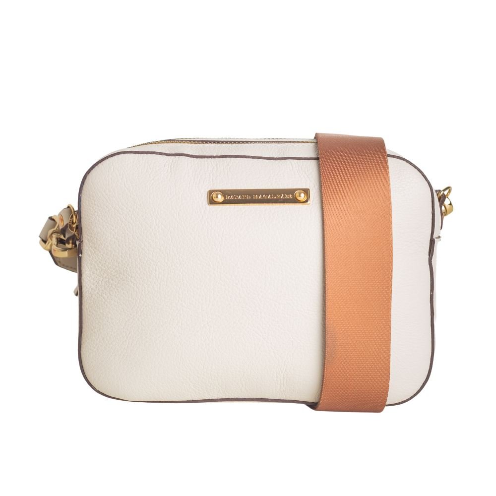Bolsa Feminina Transversal Dayane Magalhães Off White Branco 5
