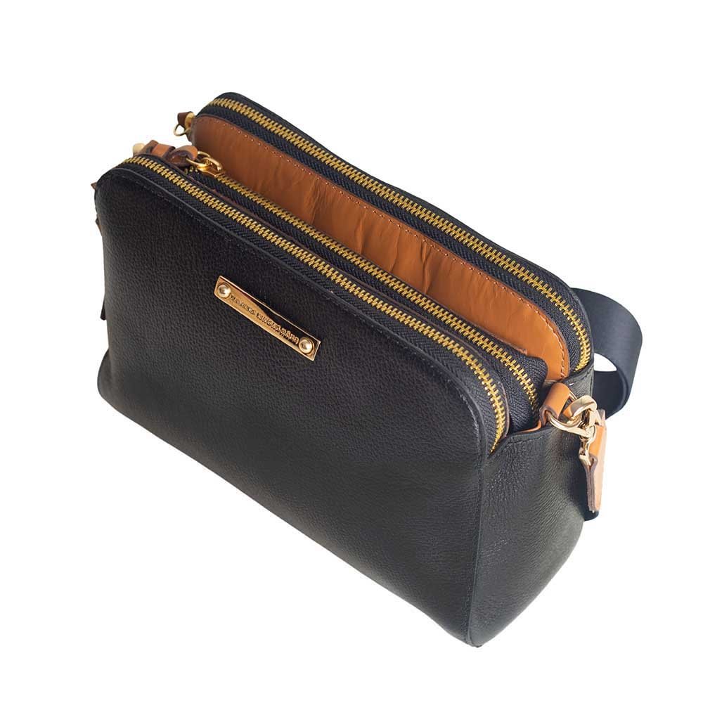 Bolsa Feminina Transversal Dayane Magalhães Preto Preto 1
