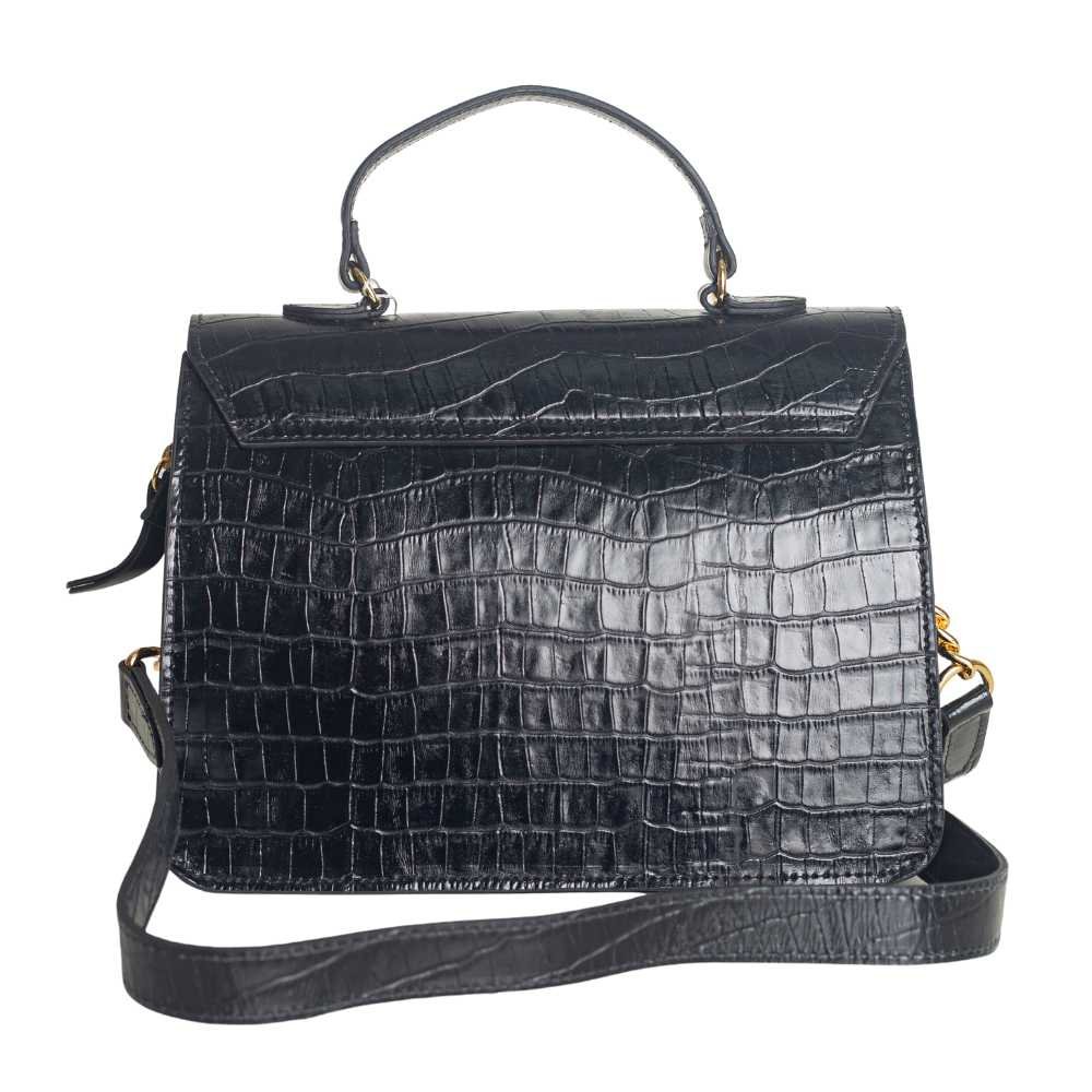 Bolsa Feminina Transversal Dayane Magalhães Preto Preto 3