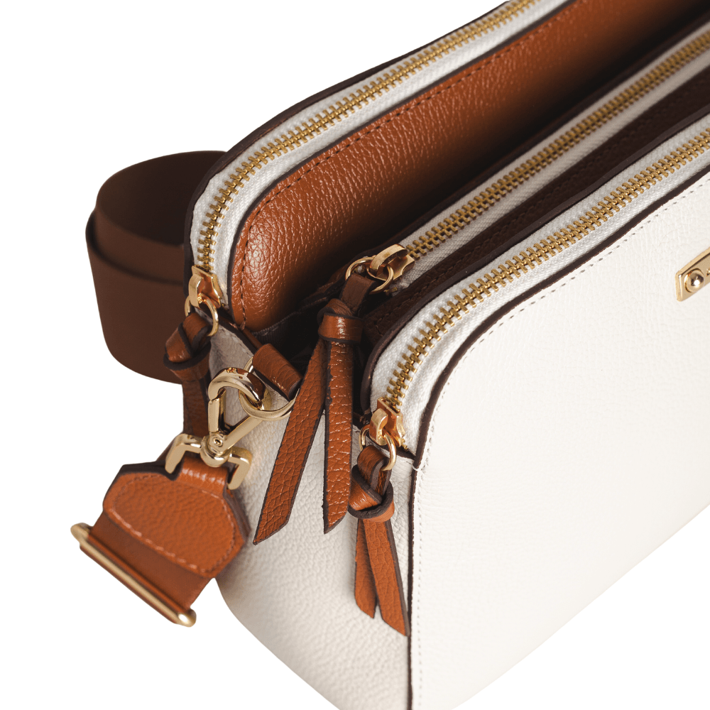 Bolsa Feminina Transversal Dayane Magalhães Off White Branco 3