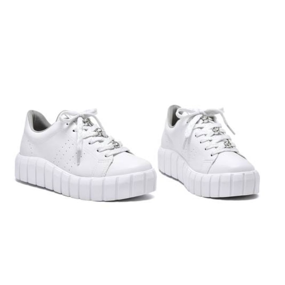 Tênis Moda Casual Feminino Via Marte Branco Branco 2