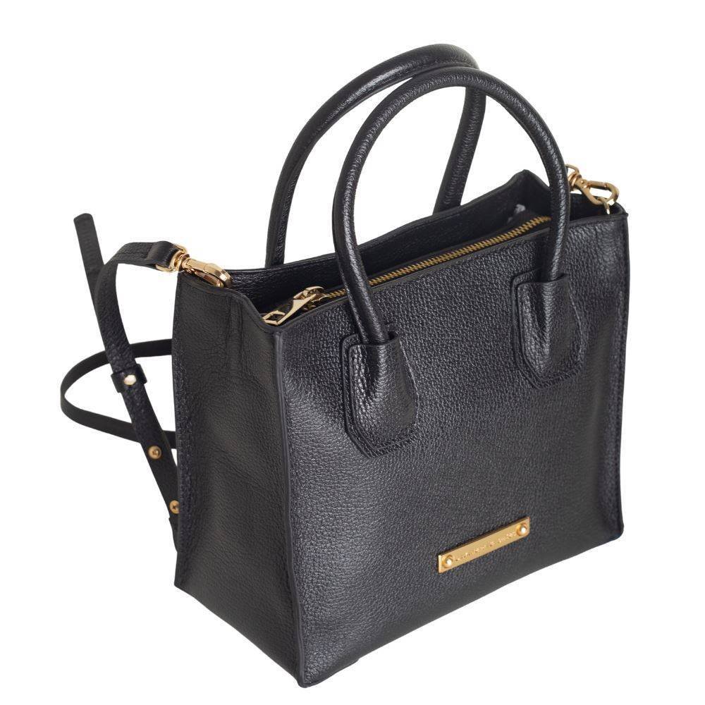 Bolsa Feminina Transversal Dayane Magalhães Preto Preto 1
