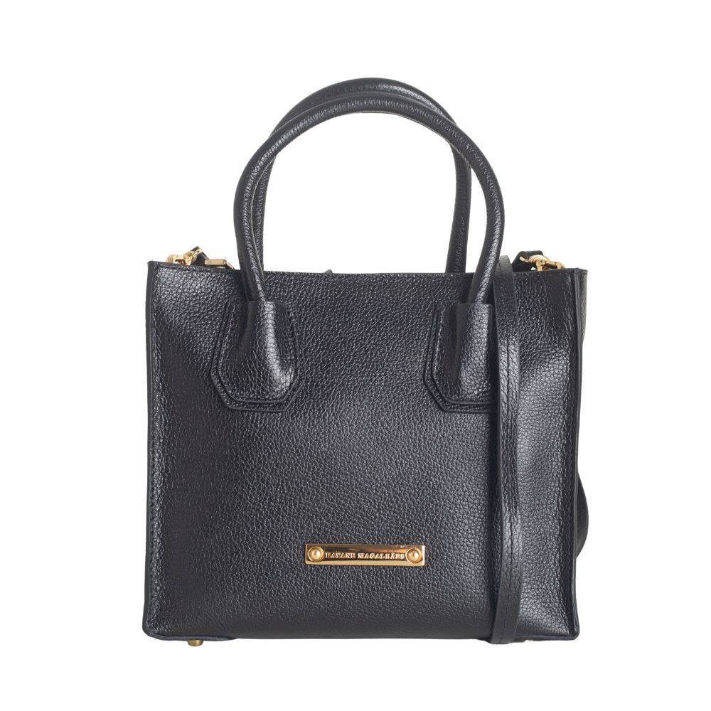 Bolsa Feminina Transversal Dayane Magalhães Preto Preto 4