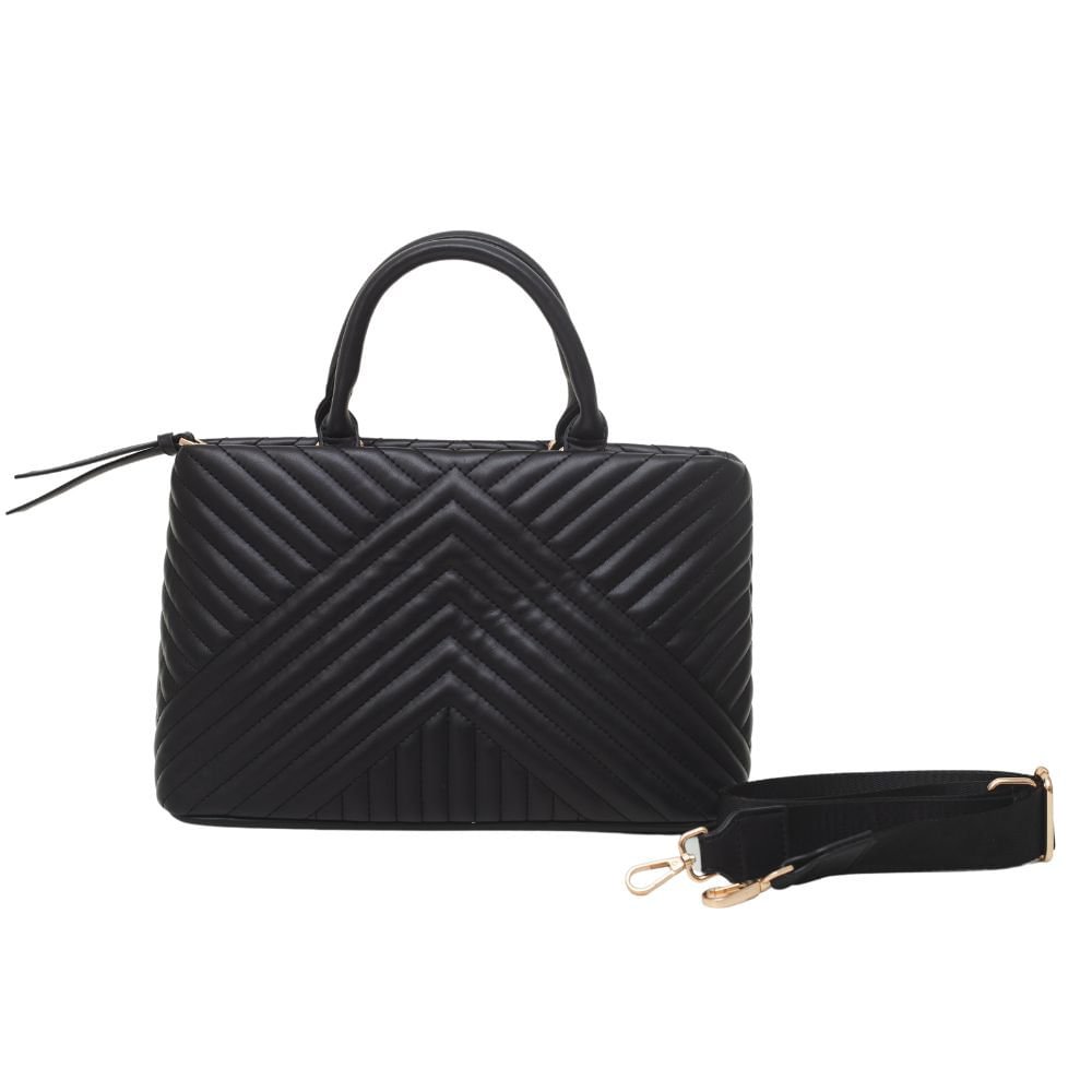 Bolsa Feminina Transversal Dayane Magalhães Preto Preto 4