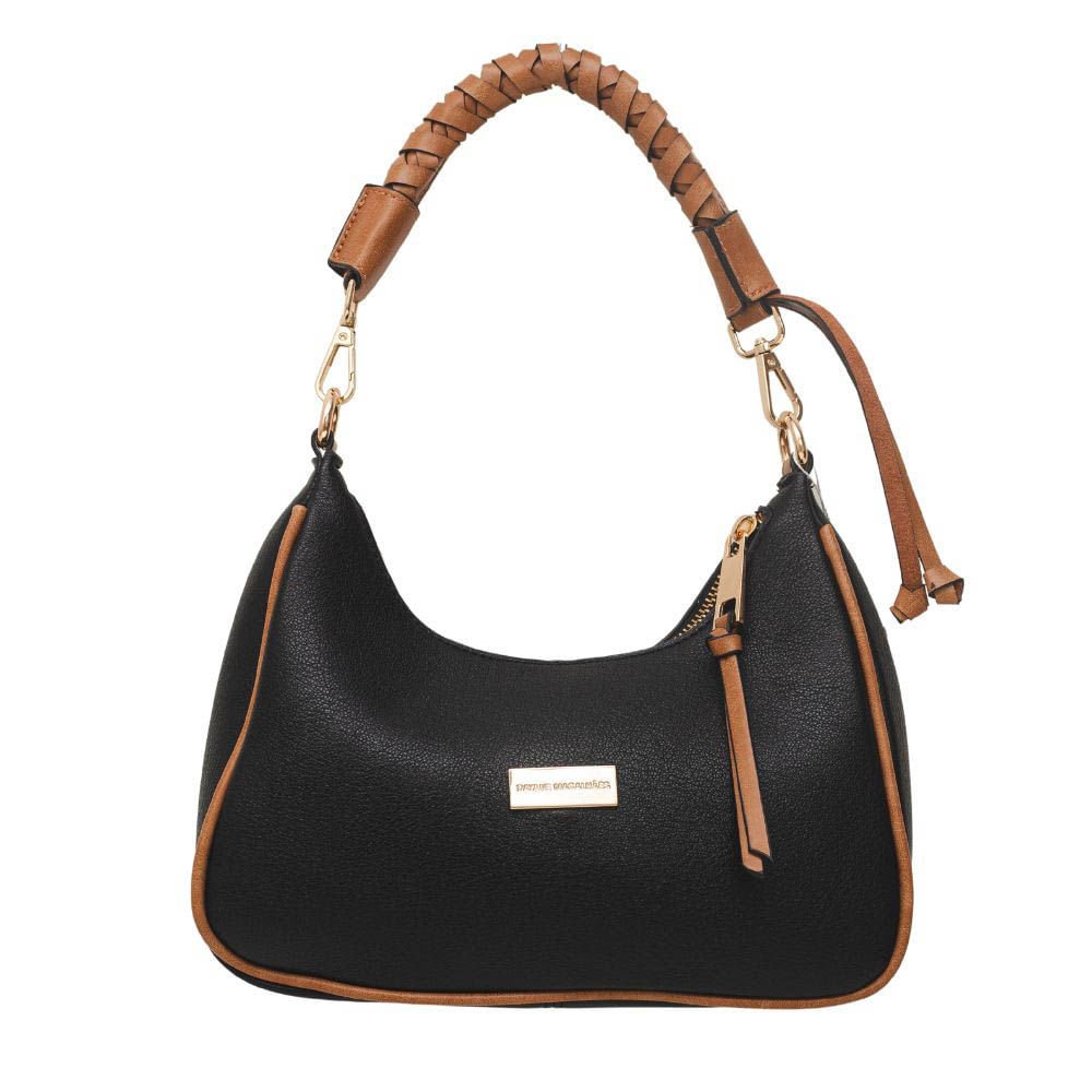 Bolsa Feminina Transversal Dayane Magalhães Preto Preto 1
