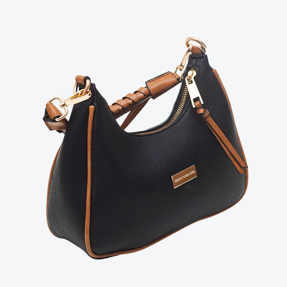Bolsa Feminina Transversal Dayane Magalhães Preto Preto 2