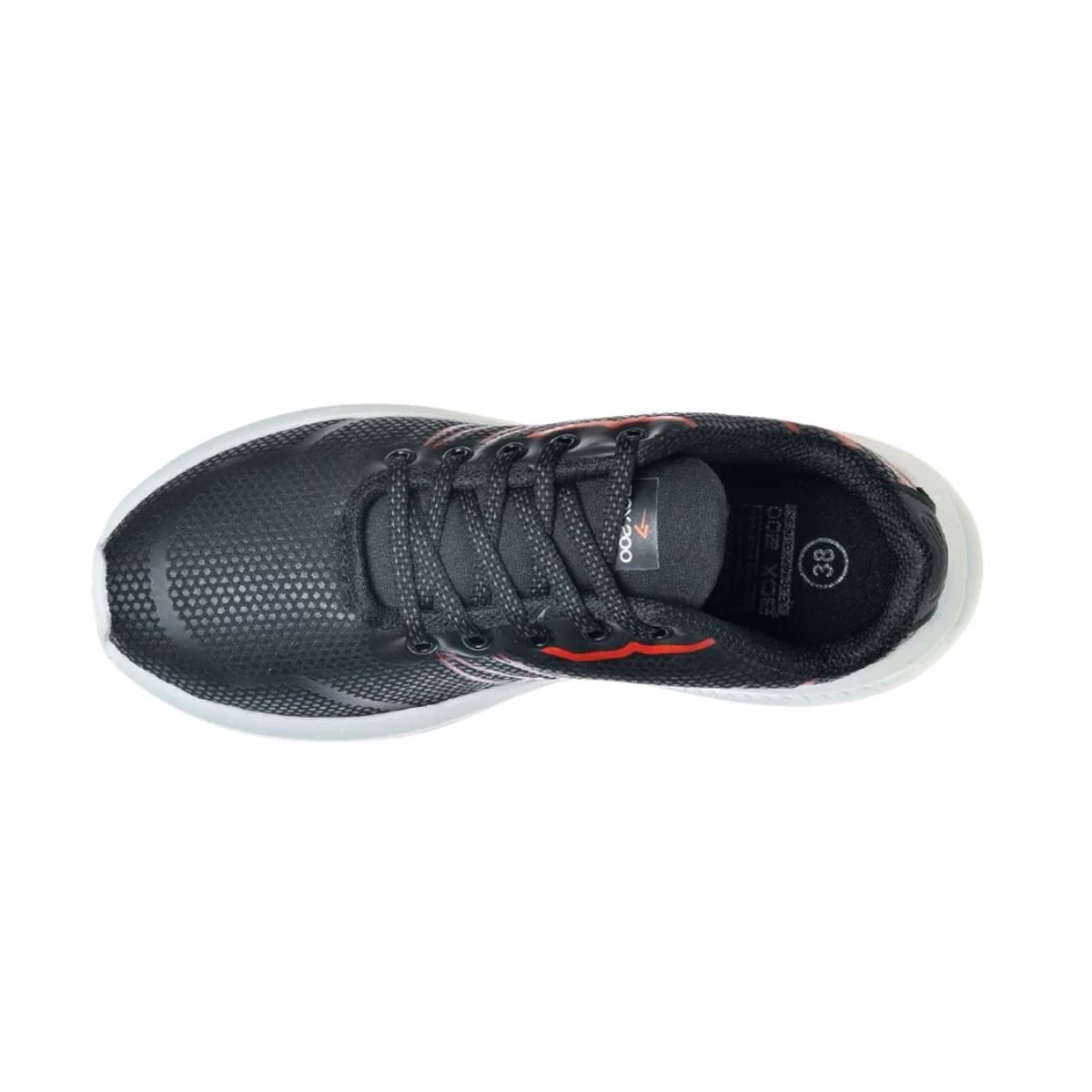 Tênis Masculino Running Jogging Box 200 Preto E Vermelho Preto/Vermelho 6