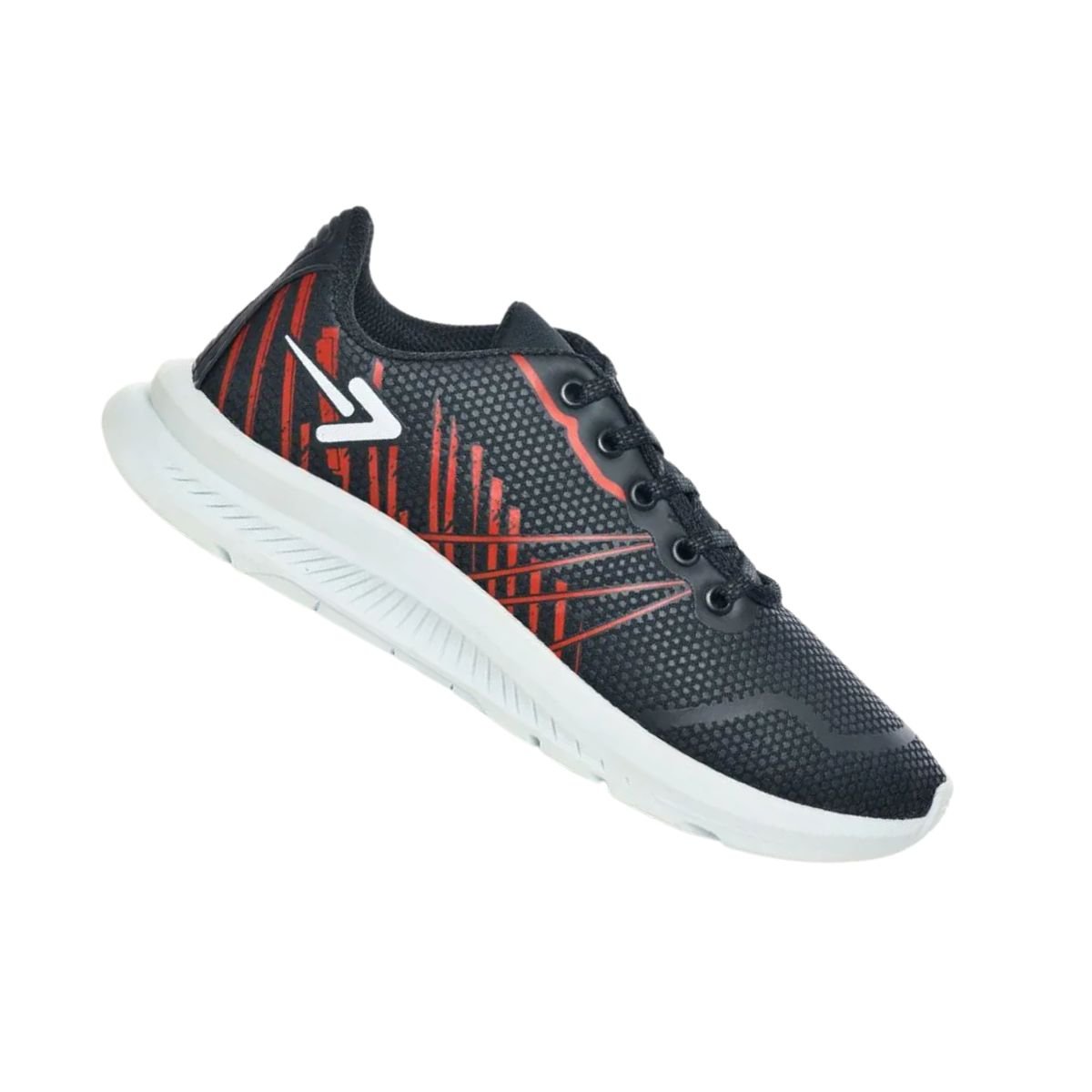 Tênis Masculino Running Jogging Box 200 Preto E Vermelho Preto/Vermelho 7