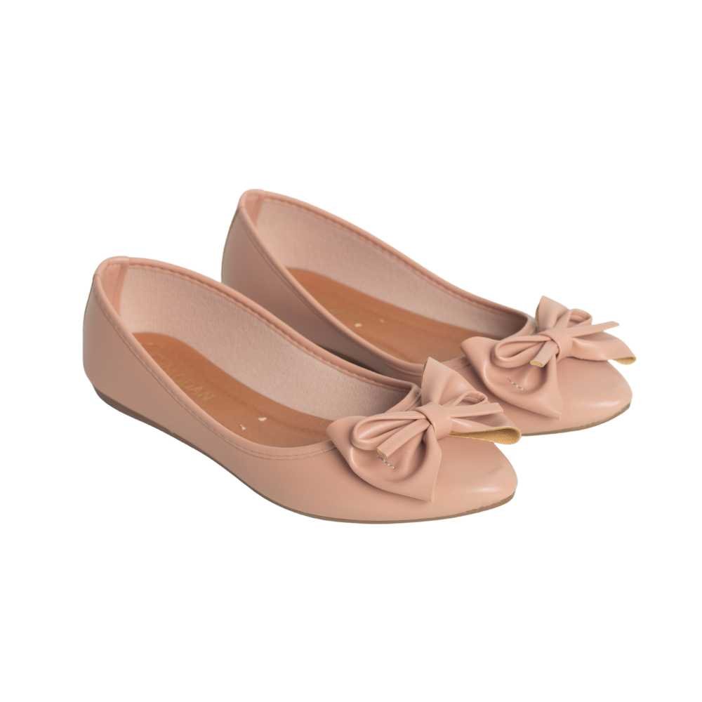 Sapatilha Feminino Bico Fino Addan 1156-120 Bege 1