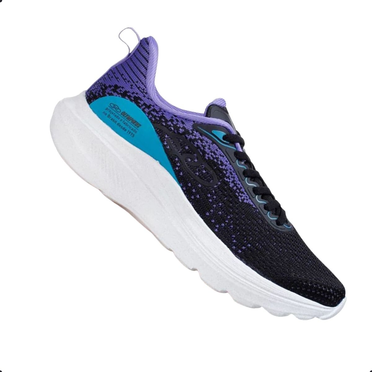 Tênis Running Feminino Reverb Olympikus Preto Preto 5