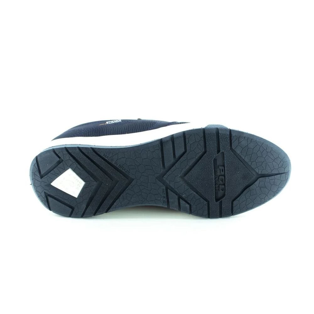 Sapatênis Masculino Pegada Em Couro Azul Azul 2