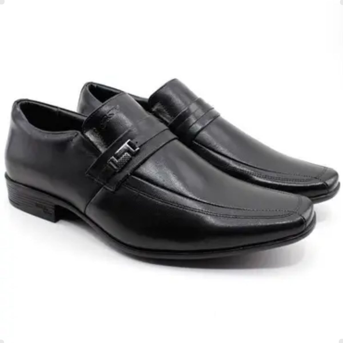 Sapato Masculino Social Jota Pé Air Winner Preto Preto 4