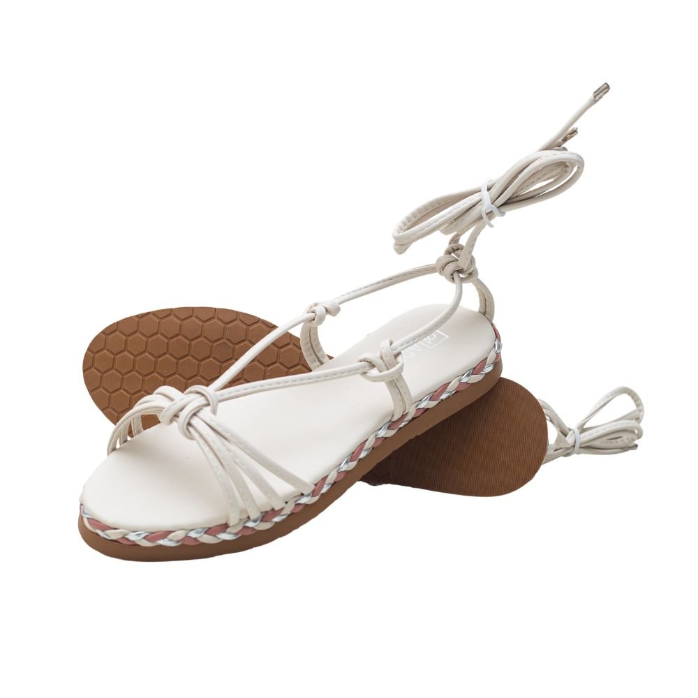 Sandália Feminino Anabela Addan 5240 Branco 2