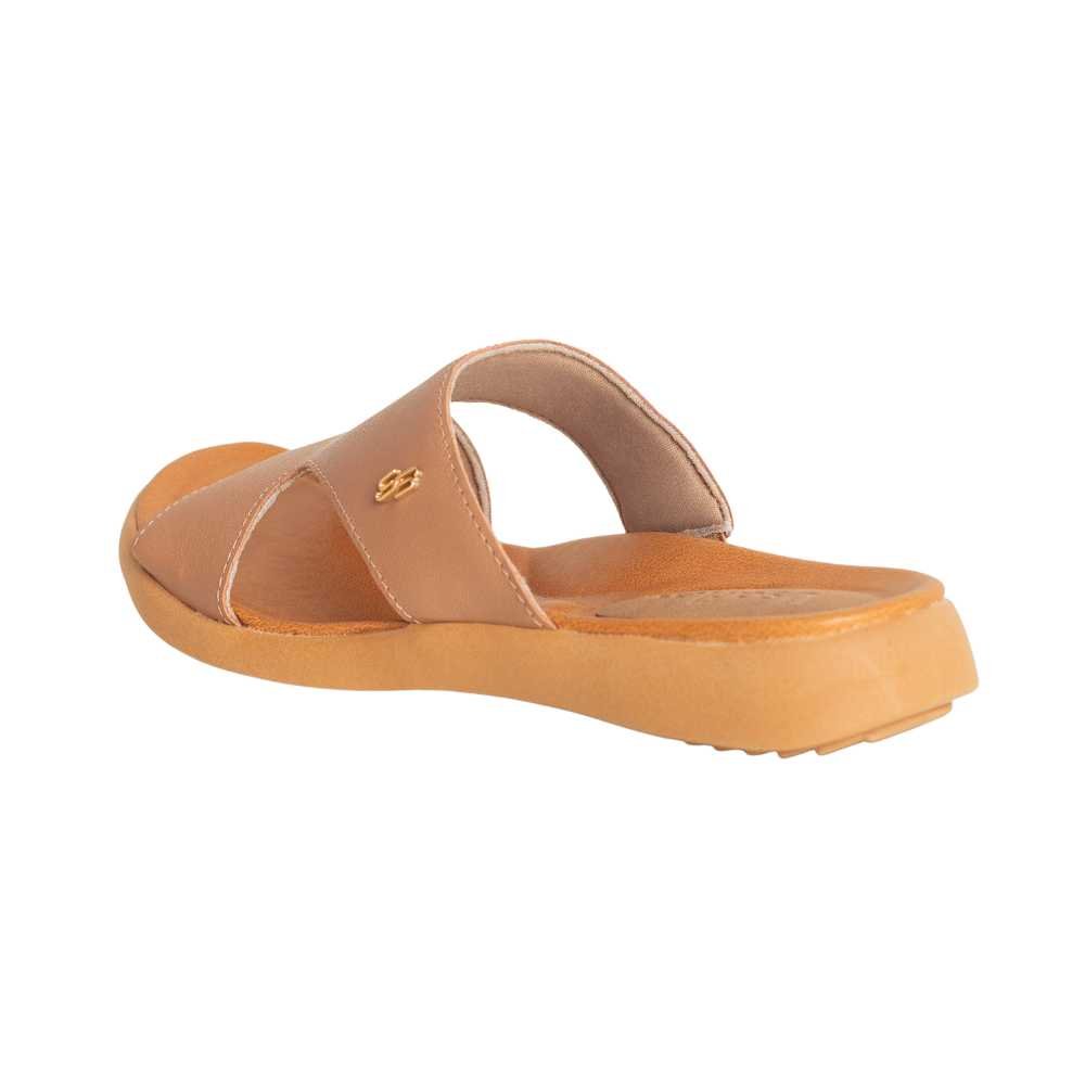 Tamanco Feminino Rasteiro Usaflex Ag0206 Camel 9