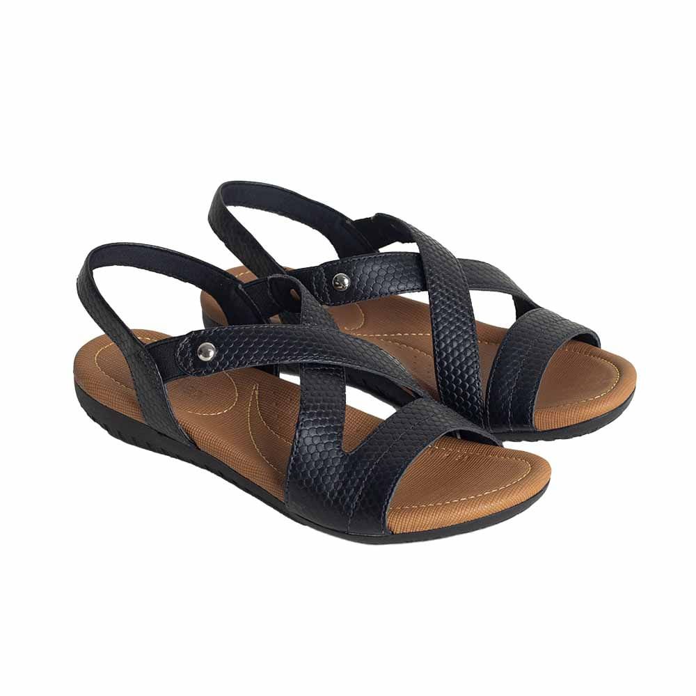 Sandalia Fem Anabela Usaflex R1804 Preto 2