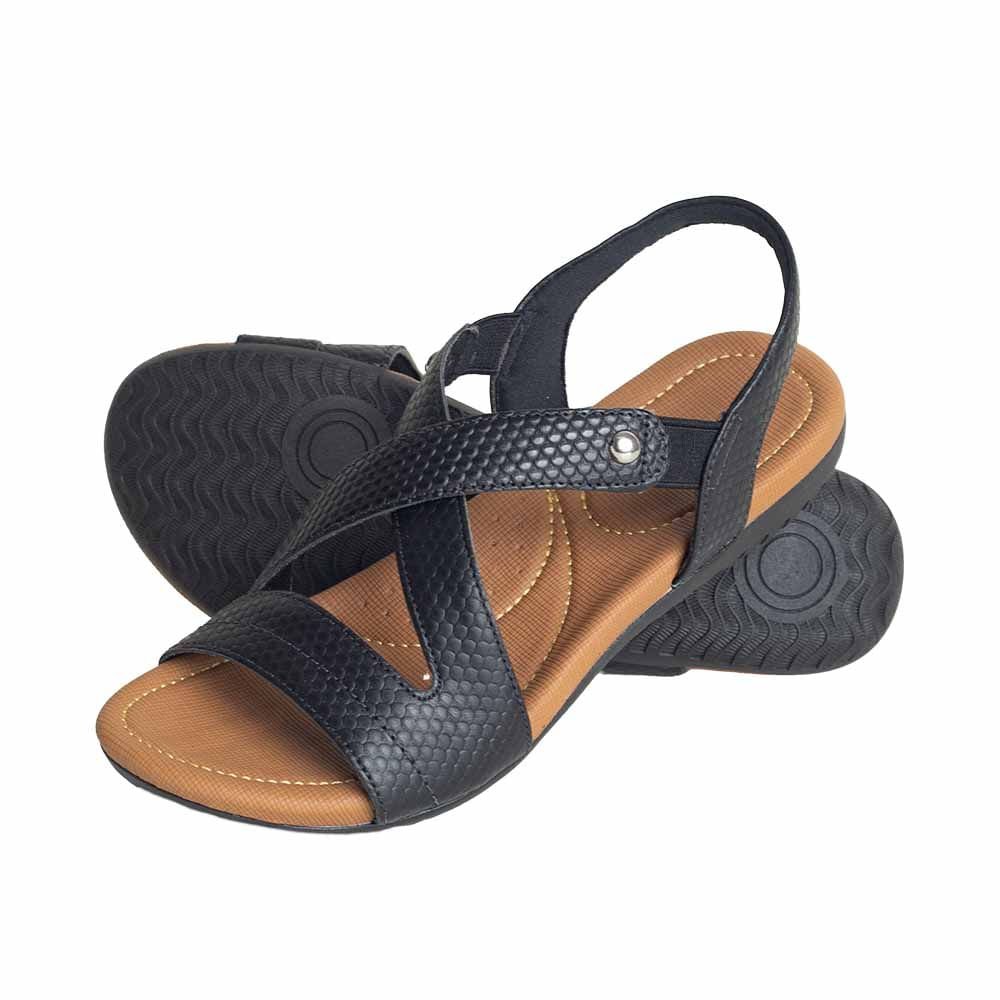 Sandalia Fem Anabela Usaflex R1804 Preto 4