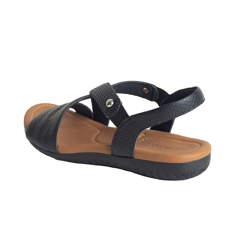 Sandalia Fem Anabela Usaflex R1804 Preto 5