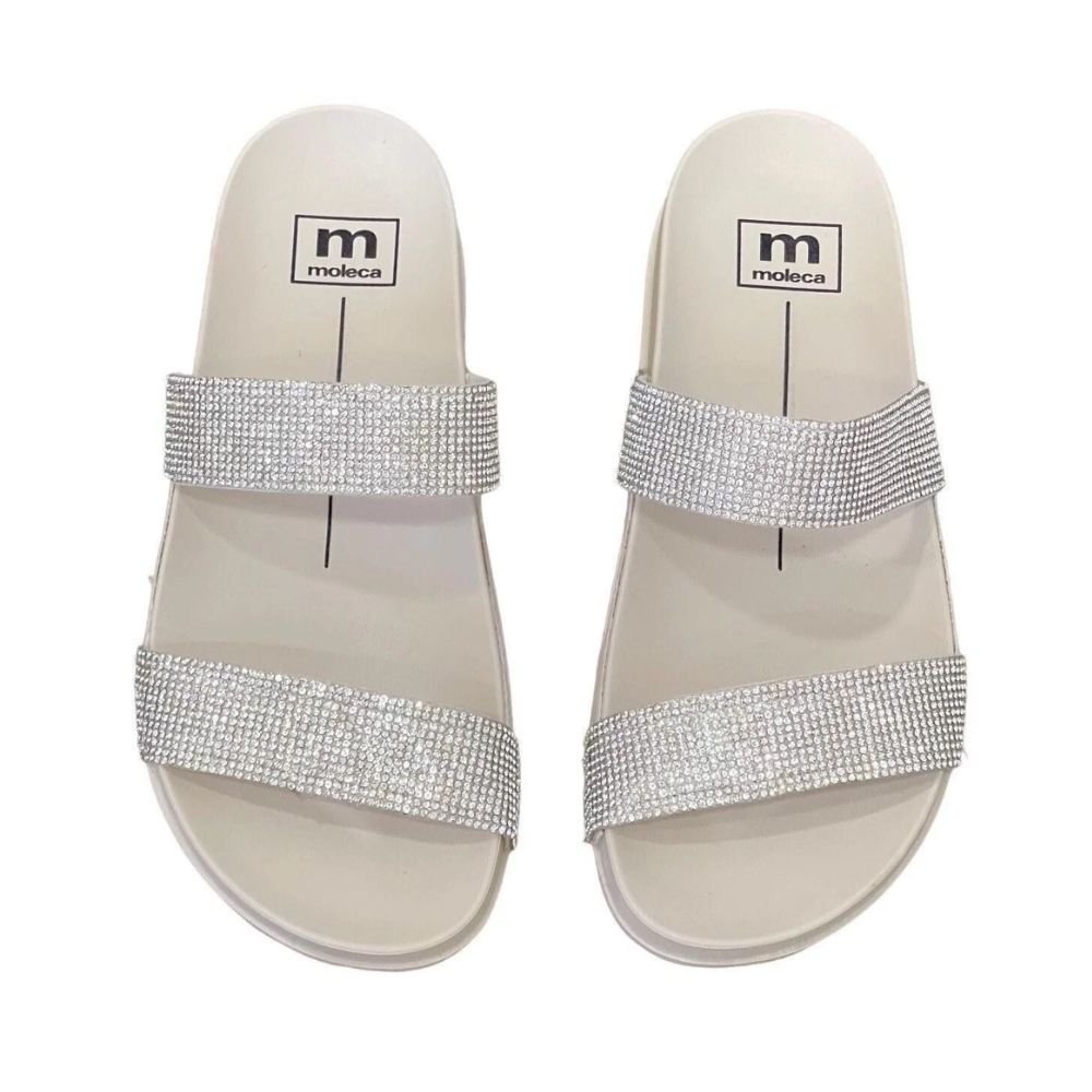 Tamanco Femiinino Papete Moleca Off White Branco 2