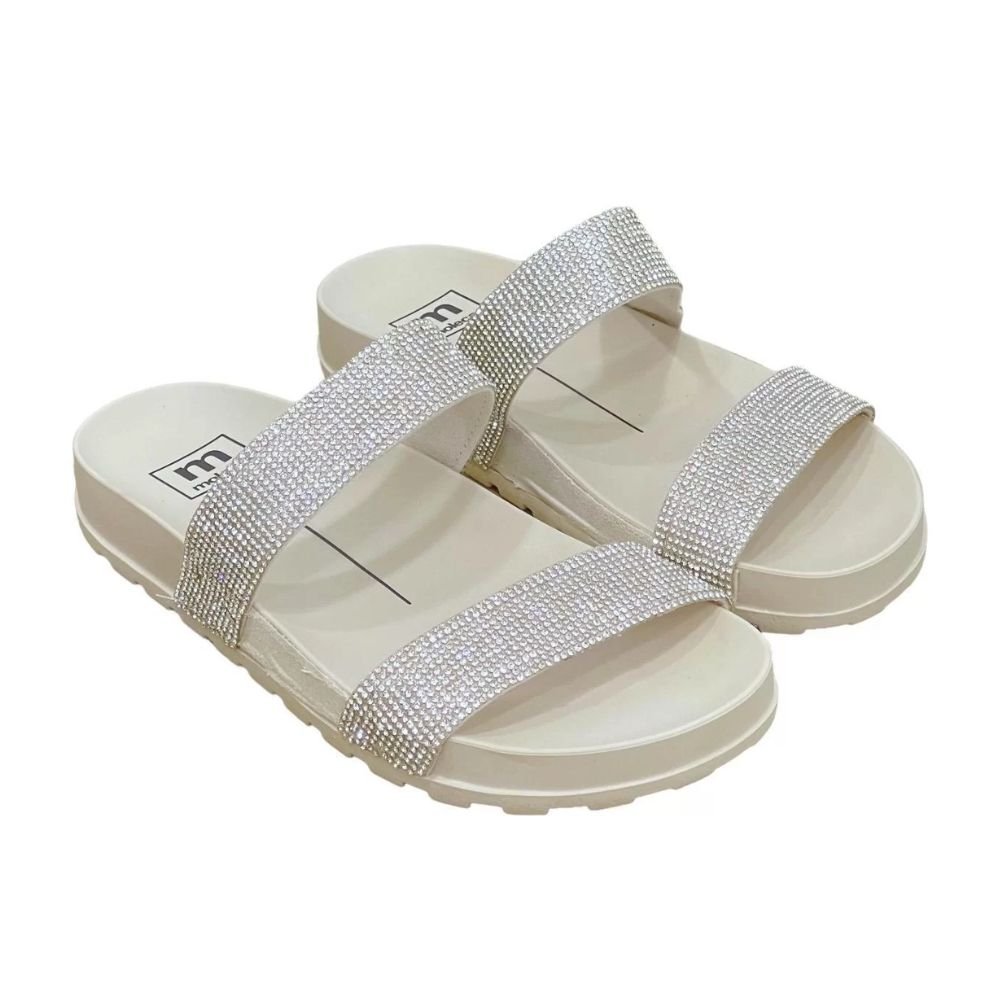 Tamanco Femiinino Papete Moleca Off White Branco 3