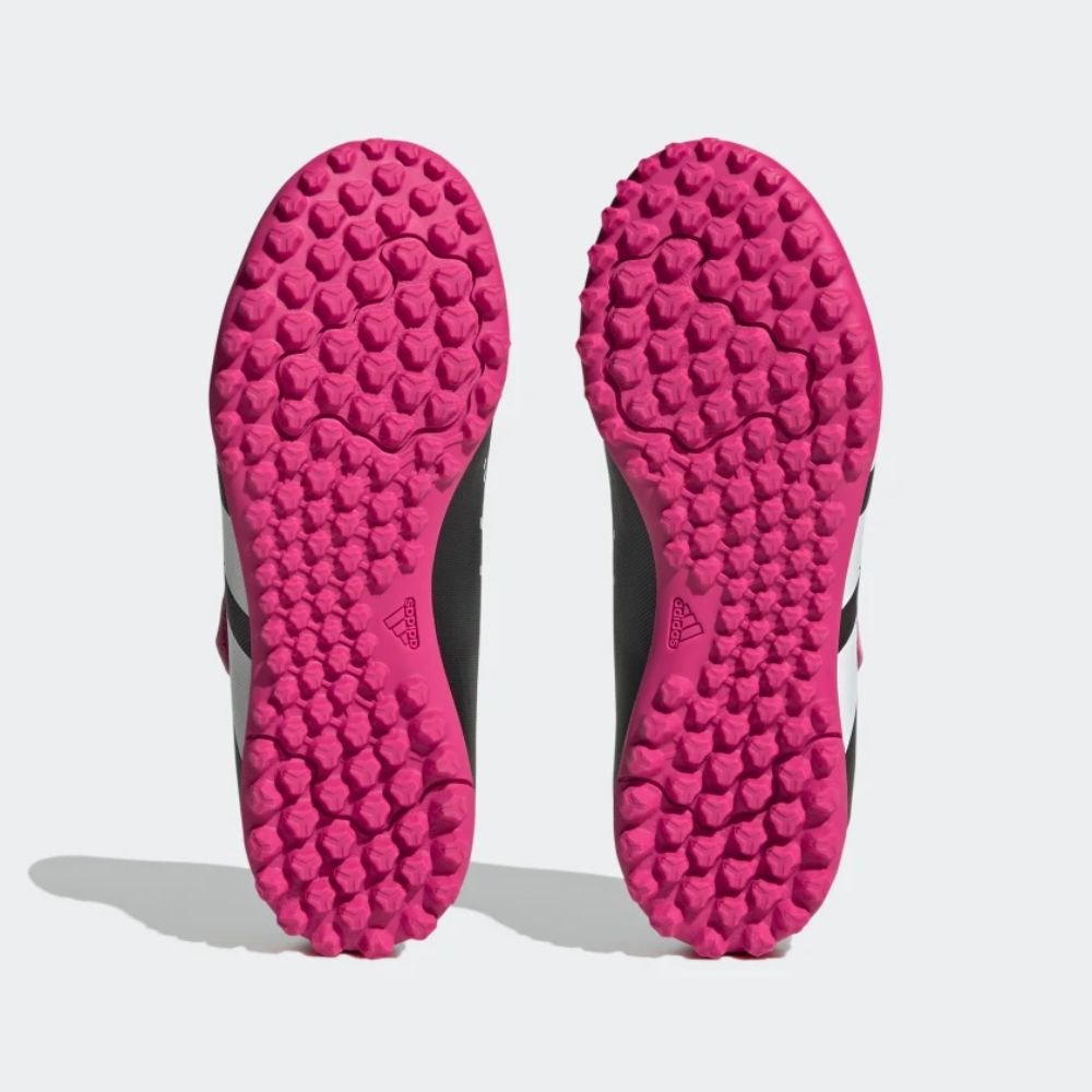 Chuteira Society Infantil Adidas Predator Accuracy.4 Preto E Rosa Rosa 4