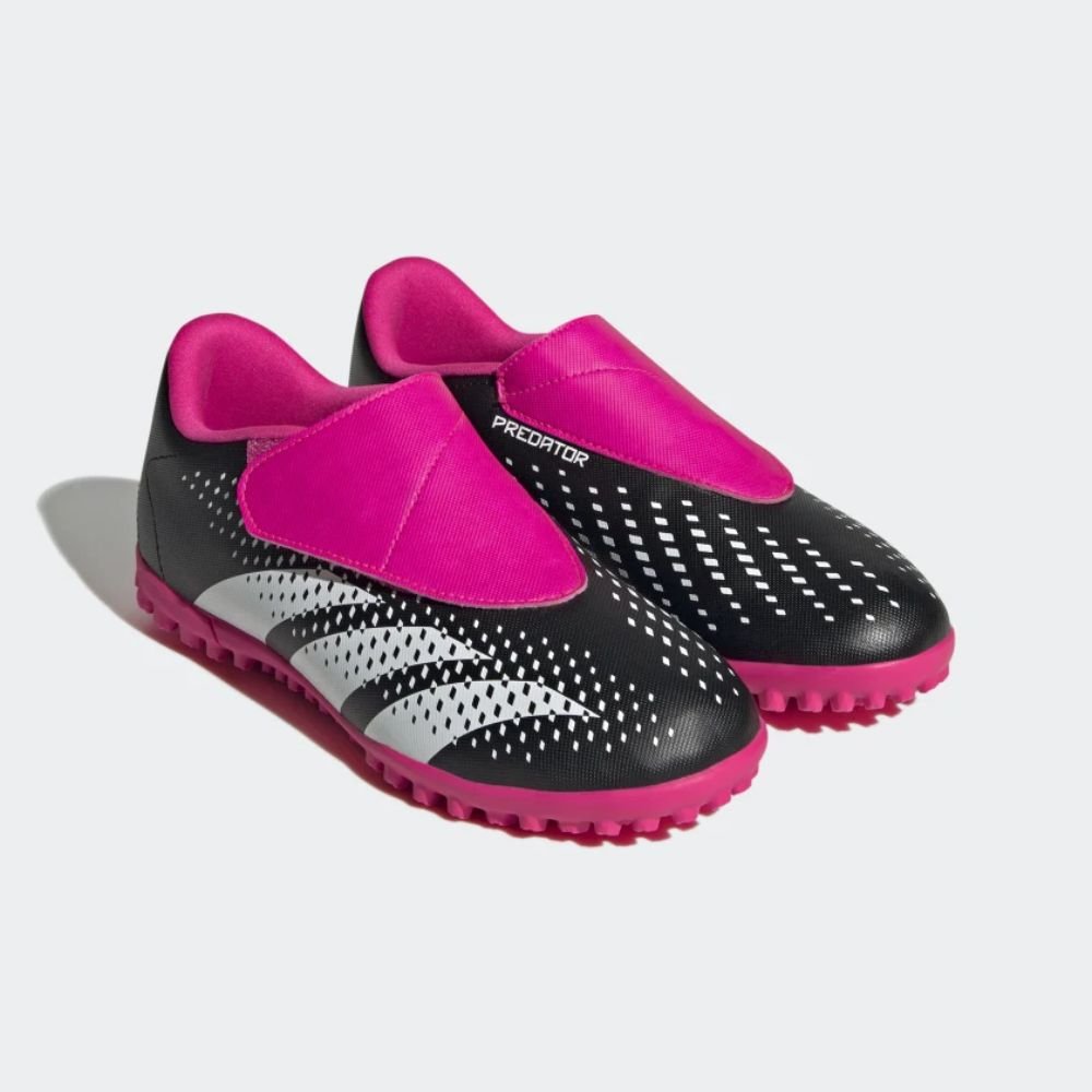 Chuteira Society Infantil Adidas Predator Accuracy.4 Preto E Rosa Rosa 6