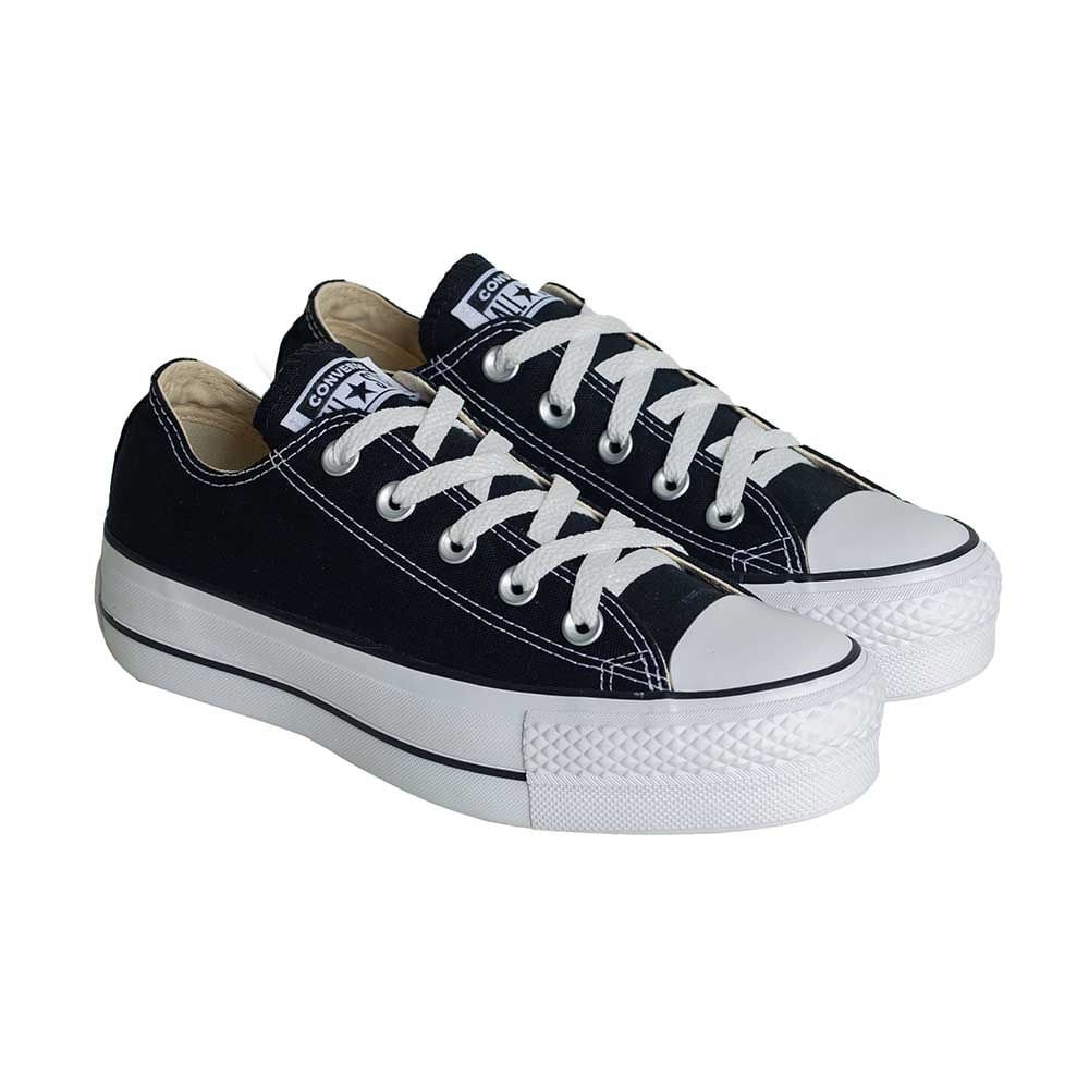 Tênis Casual Feminino Converse Chuck Taylor All Star Lift Canvas Preto Preto 2