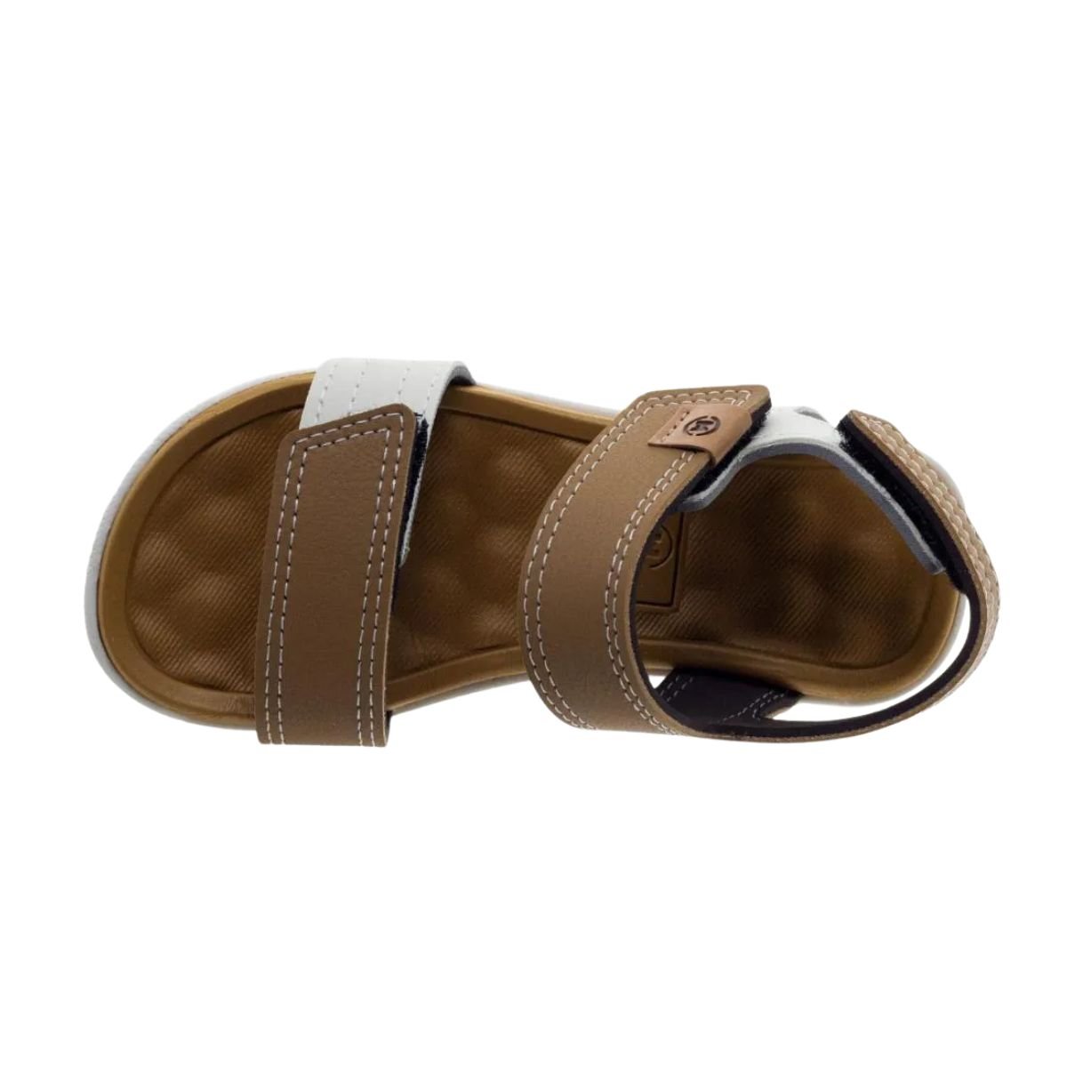 Sandalia Bebe Papete Molekinho 2135.153-13958.76941 Caramelo/Branco 3