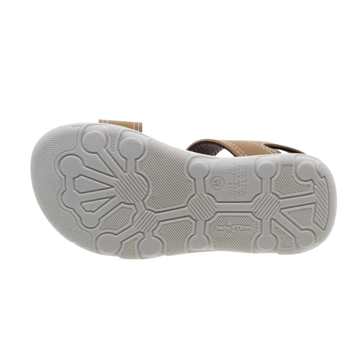 Sandalia Bebe Papete Molekinho 2135.153-13958.76941 Caramelo/Branco 4