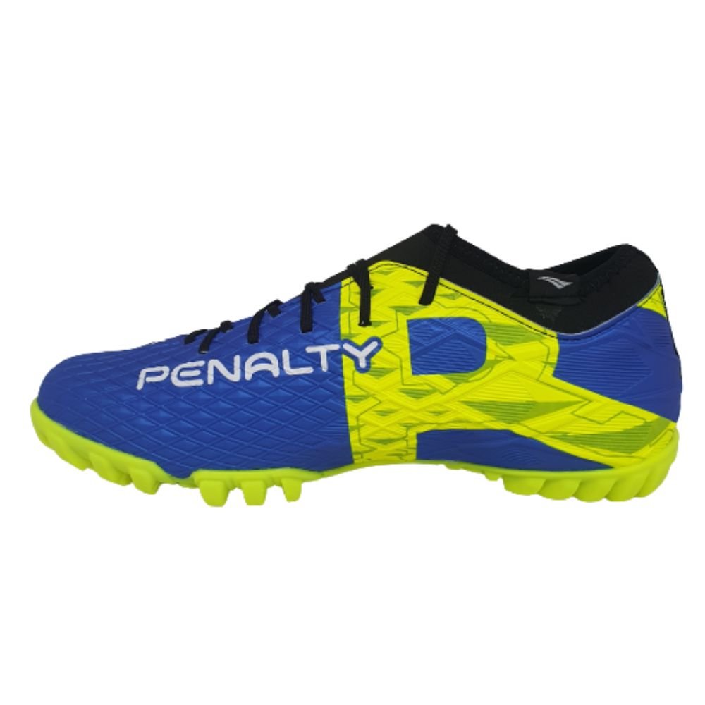 Chuteira Masculina Society Penalty Azul E Amarela Multicores 3