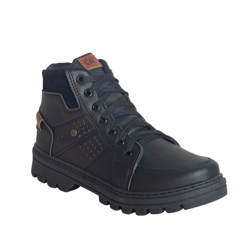 Bota Masculino Coturno Confort Way C222 Preto 1