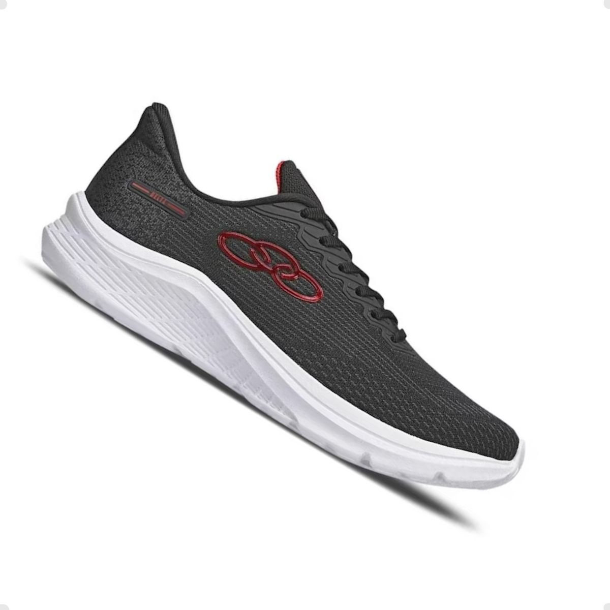 Tênis Running Masculino Delta Olympikus Preto Preto 5