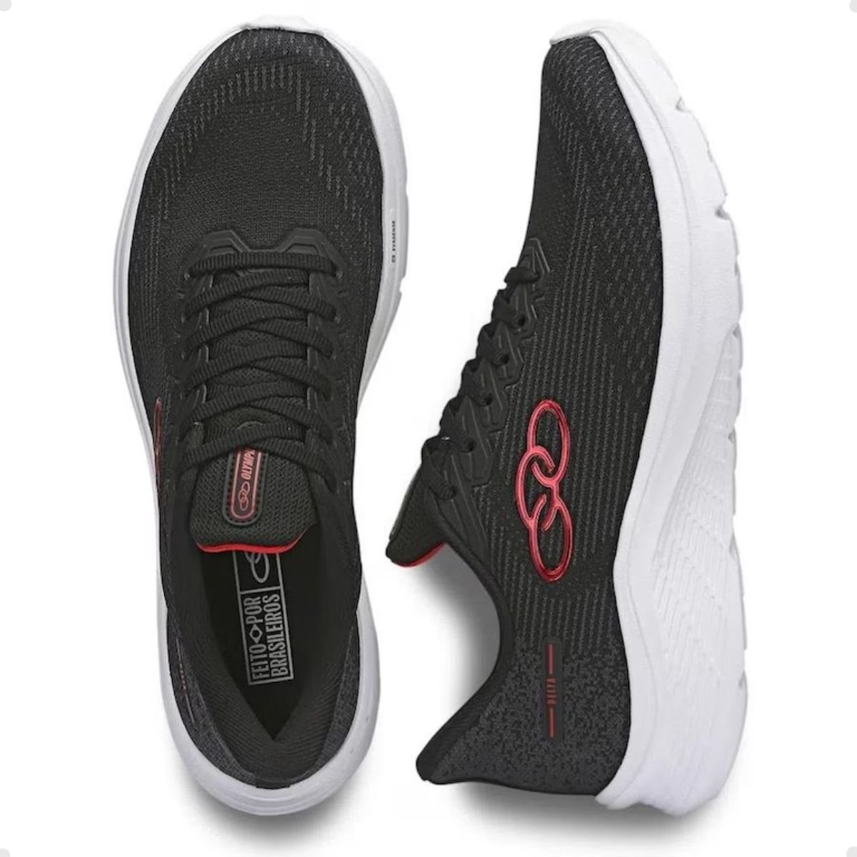 Tênis Running Masculino Delta Olympikus Preto Preto 2