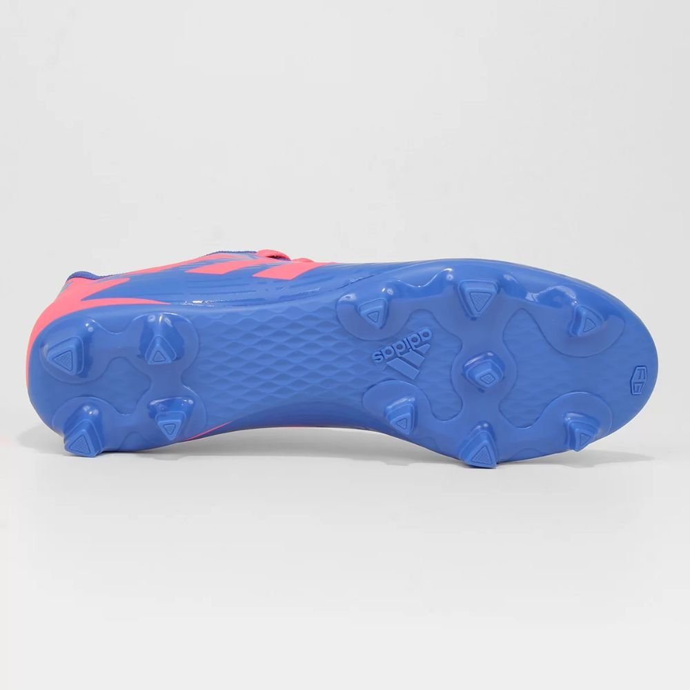Chuteira Masculina Adulta Artilheira V Fg Campo Adidas Azul E Coral Multicores 4