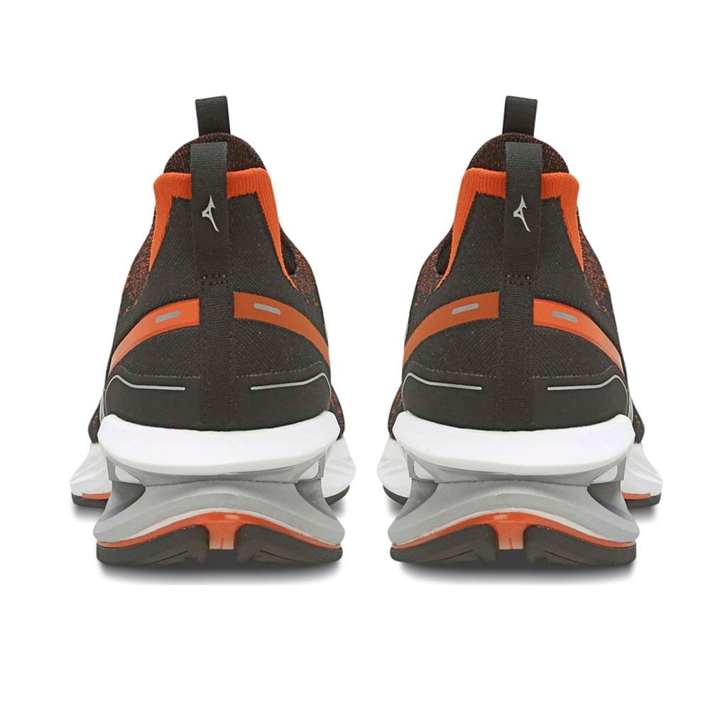 Tênis Running Masculino Mizuno Wave Creation 23 Waveknit Preto E Laranja Laranja 2