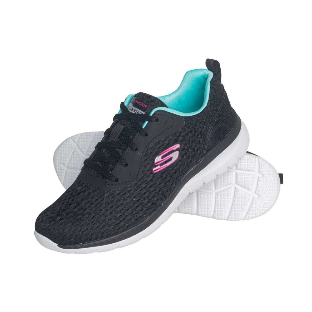 Tenis Running Fem Bontiful Skechers 12606br Preto 3