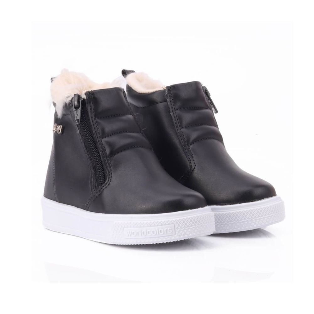 Bota Inf Cano Medio World Colors 710.008 Preto 1