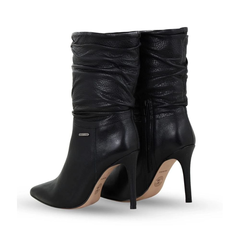 Bota Feminina Cano Médio Bottero Preta Preto 3
