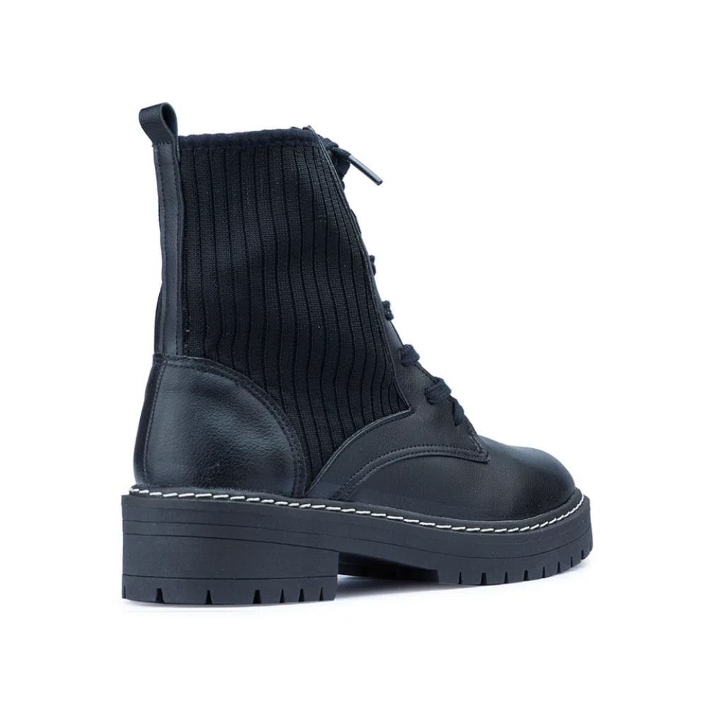 Bota Feminina Coturno Bebecê Preta Preto 3