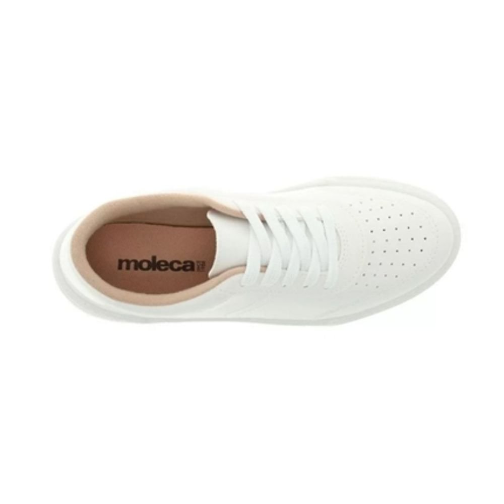 Tênis Moda Casual Feminino Moleca 5771.100 Branco 2