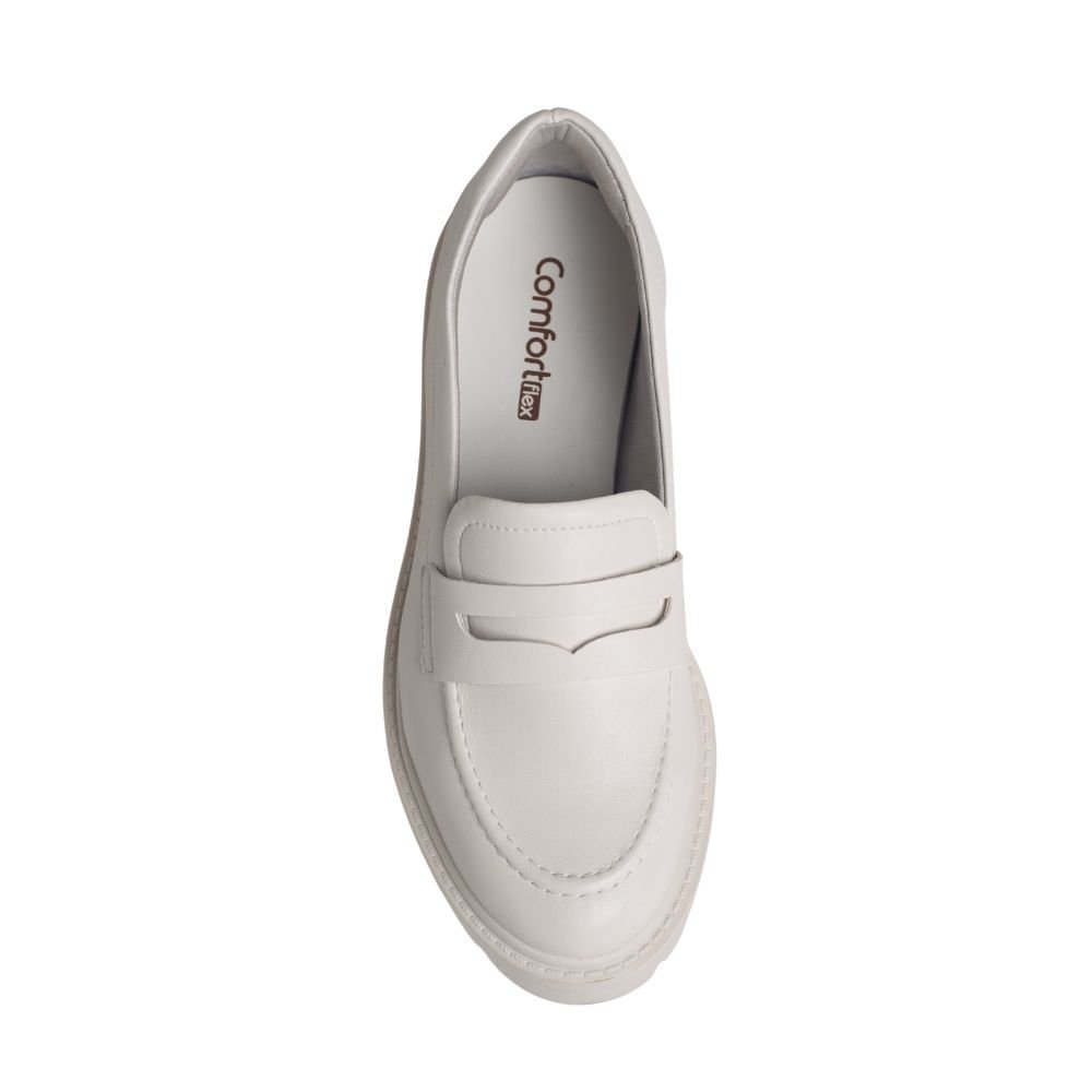 Sapato Fem Mocassim Comfortflex 23-73301-2 Branco 2