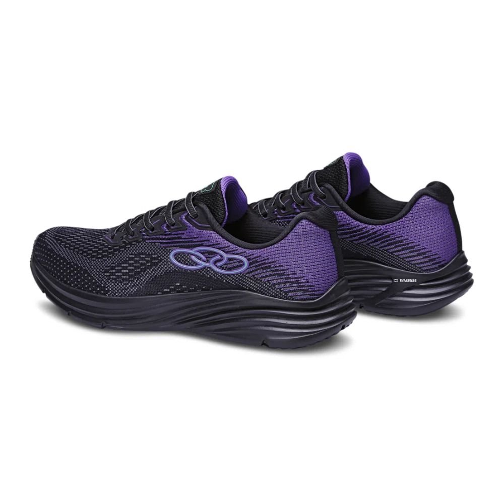 Tênis Running Feminino Index 3 Olympikus Preto E Roxo Preto 3